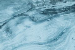 Aerial abstract of ice surrounding the Pelican Rapids on the Slave River, Alberta, Canada