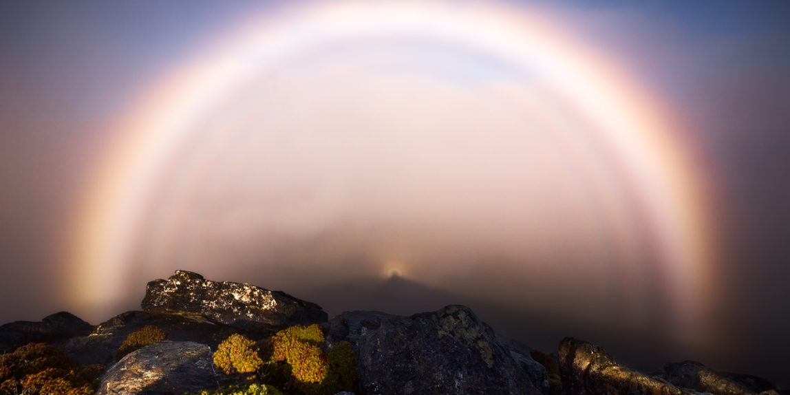 A Brocken Spectre in the Western Arthur Mountain Range in tasmania, one of many optical phenomenons that you should keep an eye out for when out photographing.